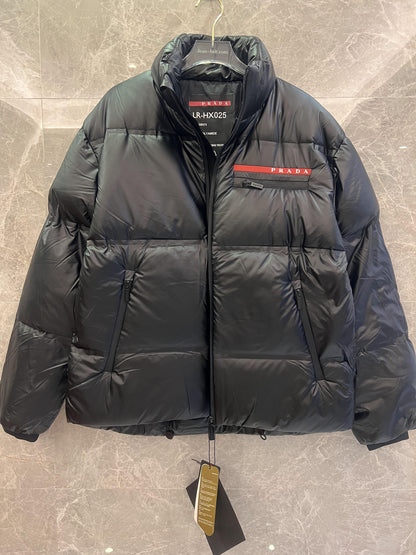 Prada black puffer jacket