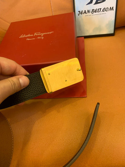 Cinto gancini reversível Salvatore Ferragamo