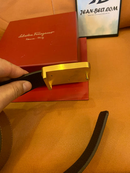 Cinto gancini reversível Salvatore Ferragamo