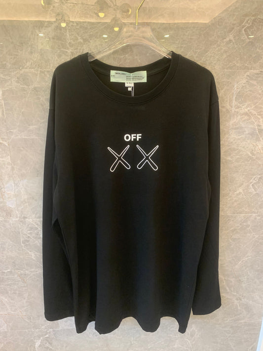 Off-White long sleeve t-shirt with XX arrows graphic – black