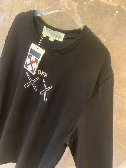 Off-White long sleeve t-shirt with XX arrows graphic – black