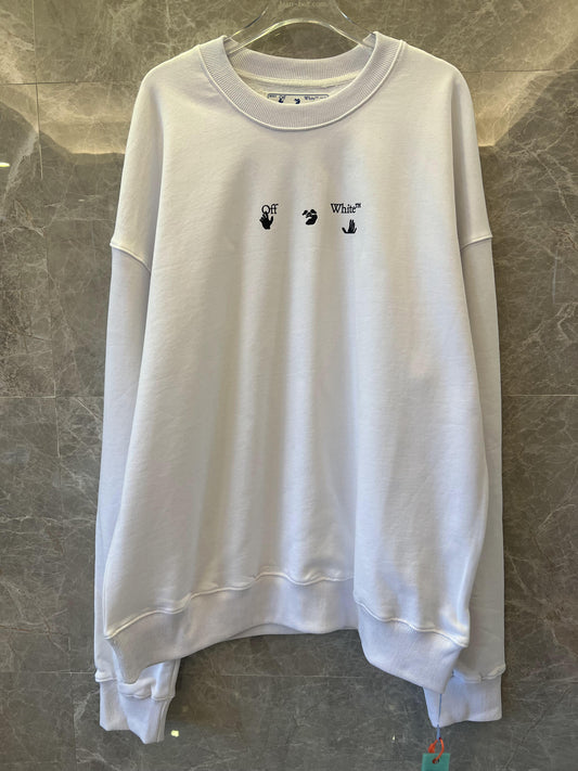 Off-White™ dripping arrow graphic sweatshirt - white