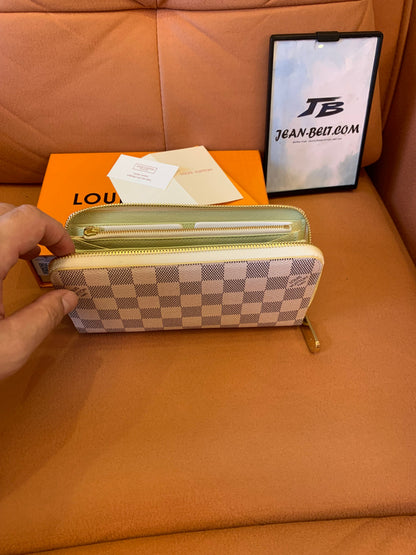 Carteira zippy Louis Vuitton Damier Azur