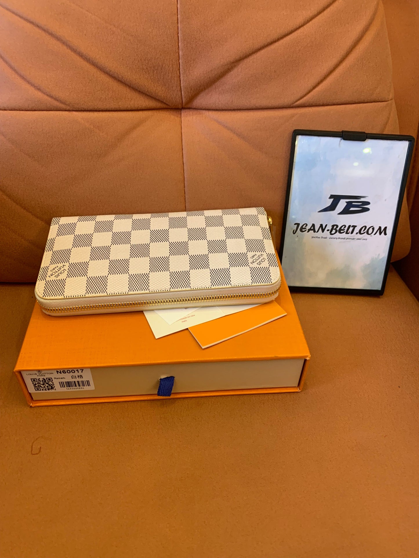 Carteira zippy Louis Vuitton Damier Azur