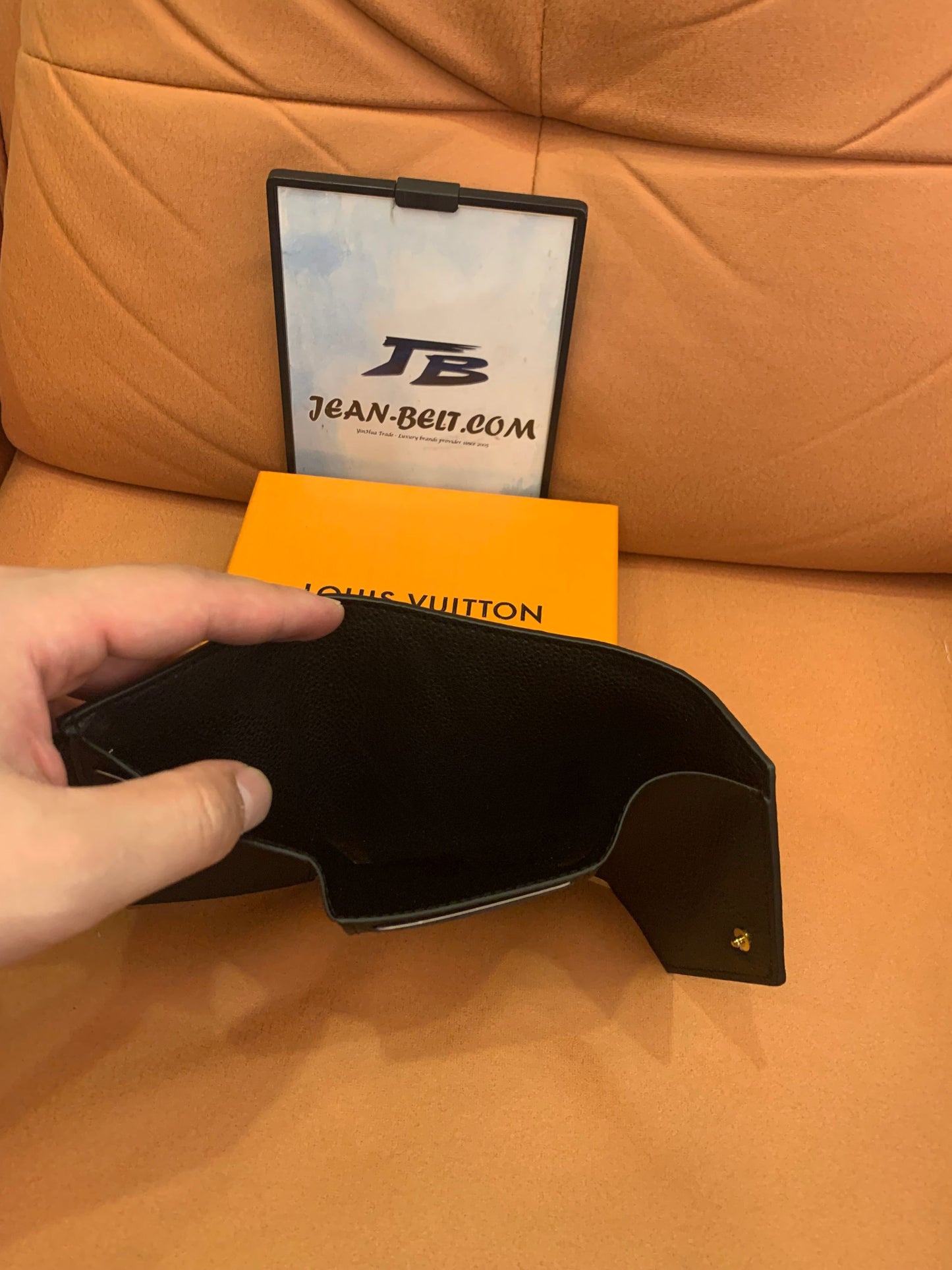 Louis Vuitton monogram empreinte compact wallet