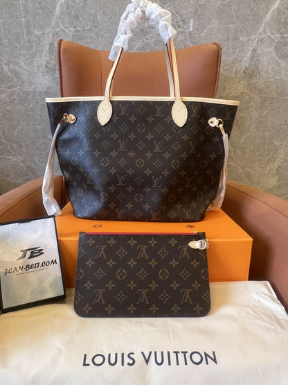 Bolso Louis Vuitton Neverfull de piel auténtica