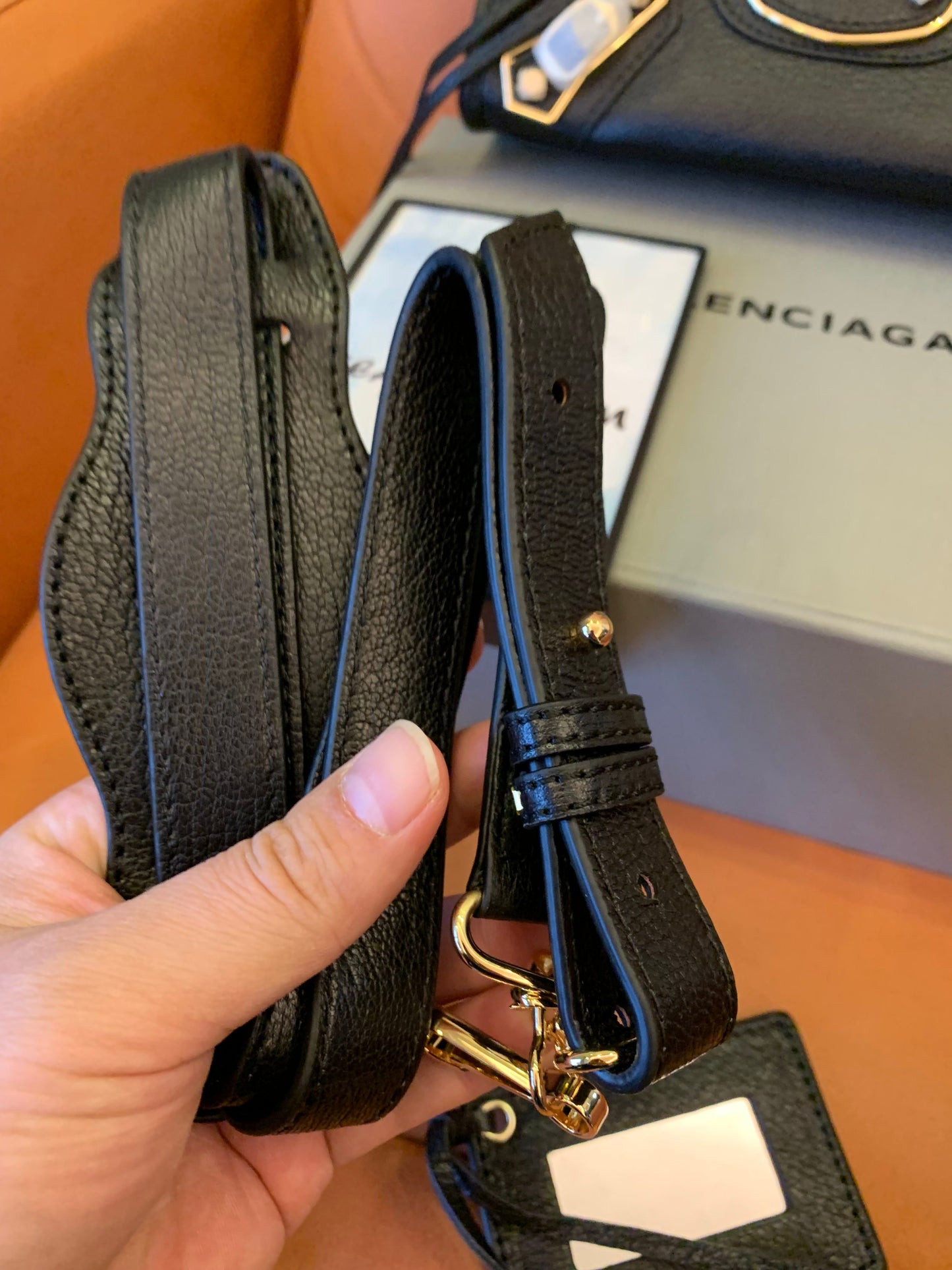 Sac à main Balenciaga Motorcycle Noir