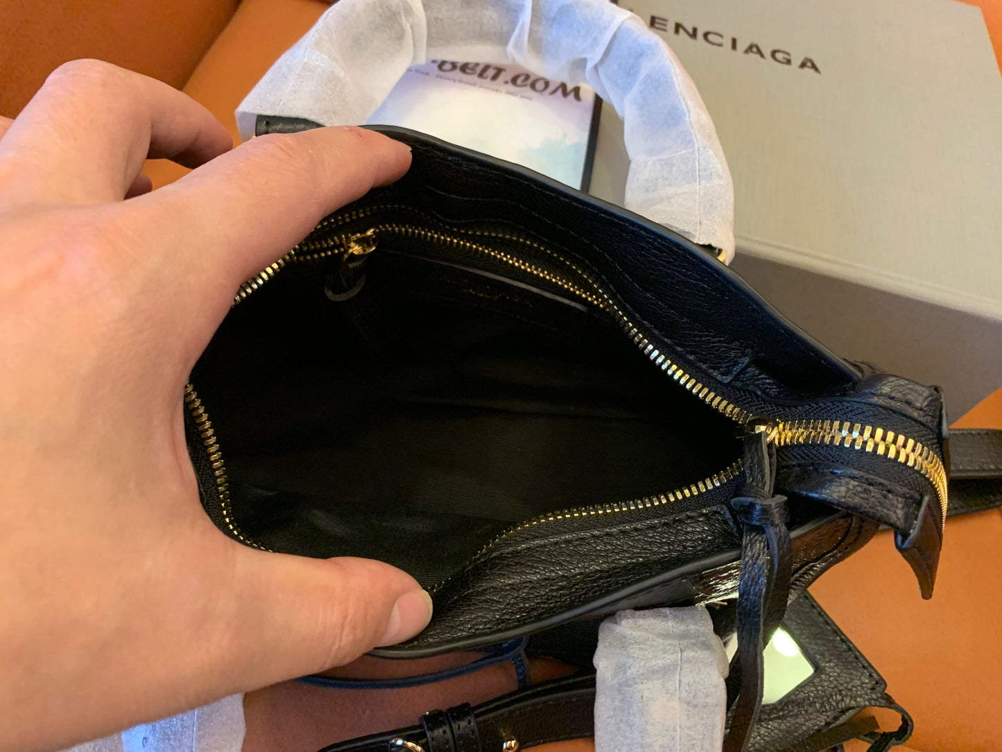 Sac à main Balenciaga Motorcycle Noir