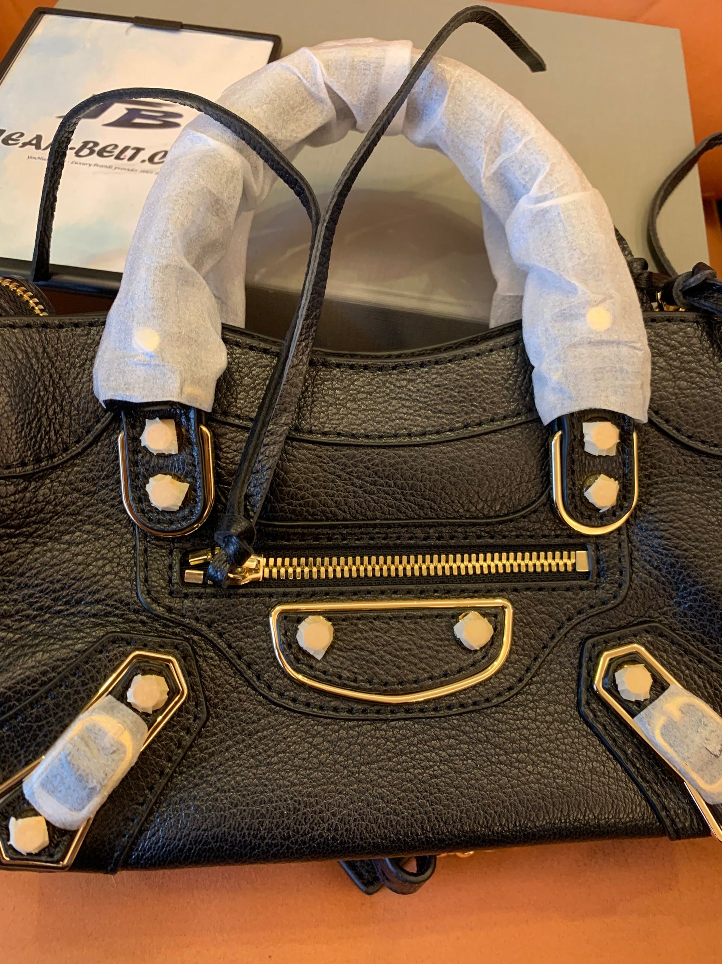 Sac à main Balenciaga Motorcycle Noir
