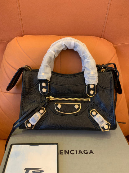 Sac à main Balenciaga Motorcycle Noir