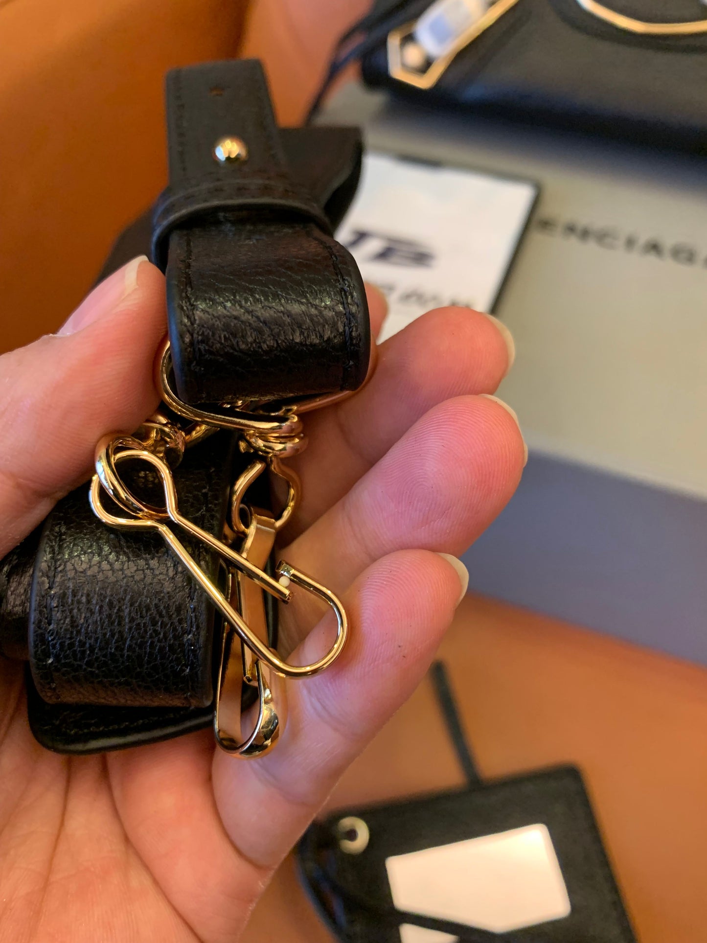Sac à main Balenciaga Motorcycle Noir