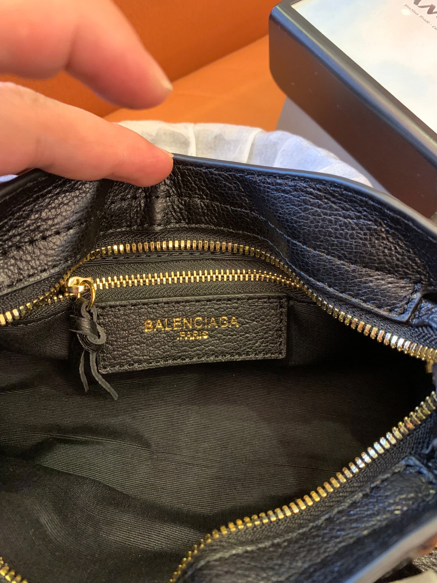 Sac à main Balenciaga Motorcycle Noir