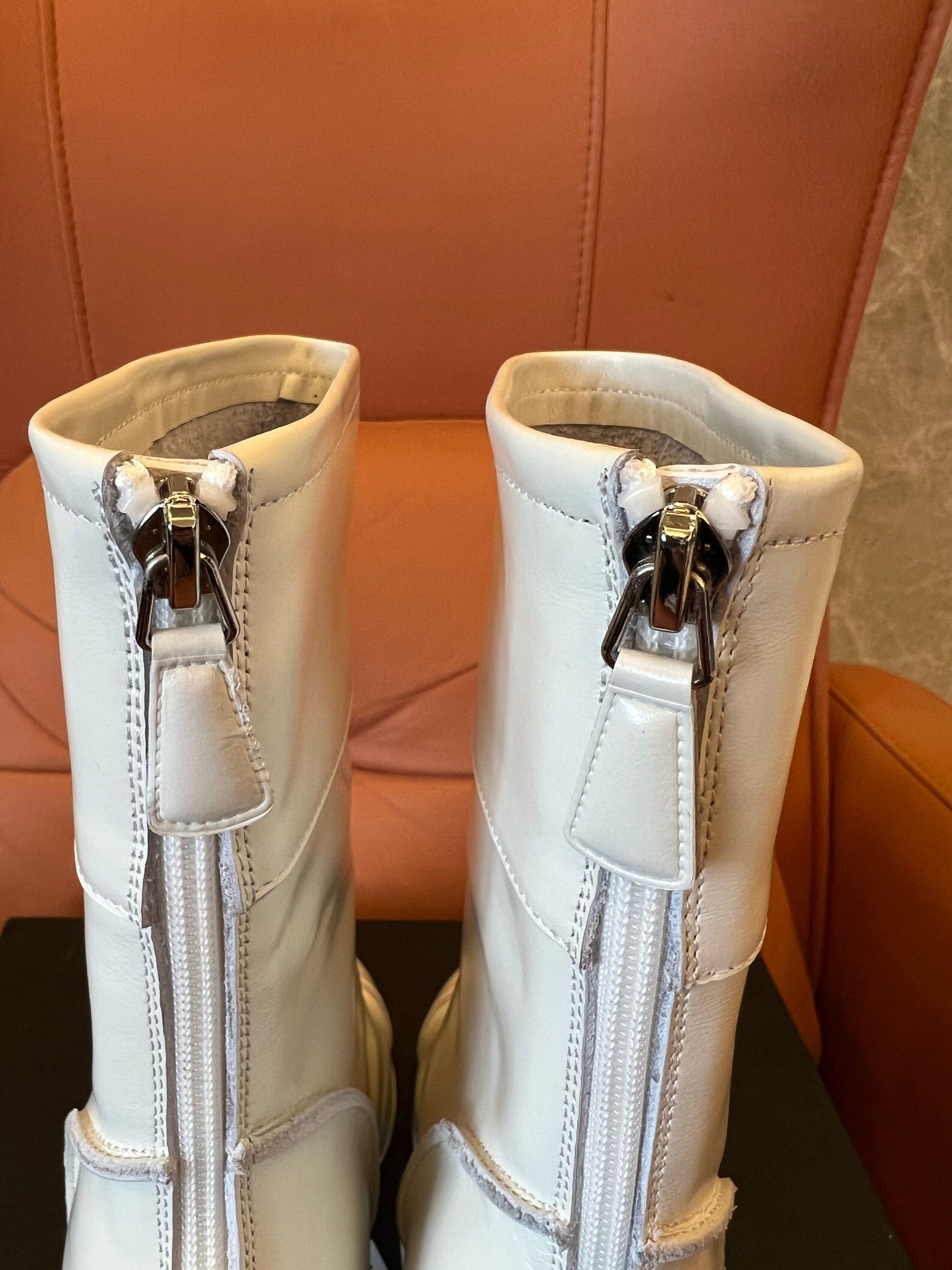 Chanel Ankle Boots White