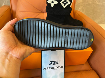 Botines negros con diseño de campanilla de nieve de Louis Vuitton para mujer