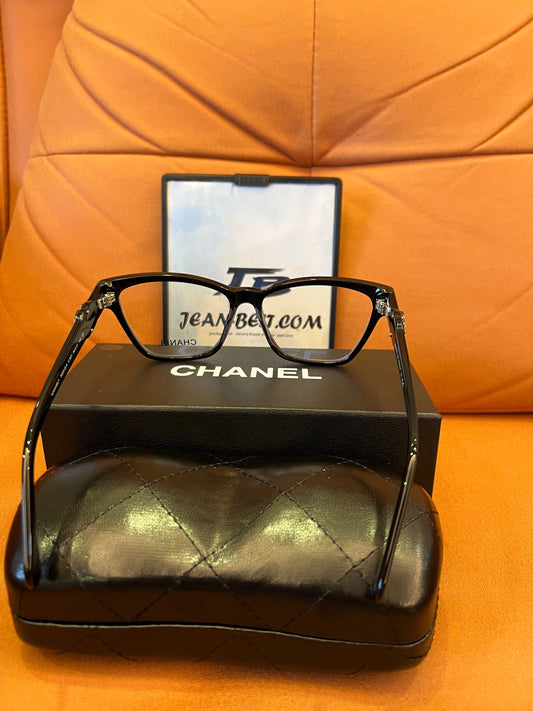 Chanel Rectangular Eyeglasses - Black Frame