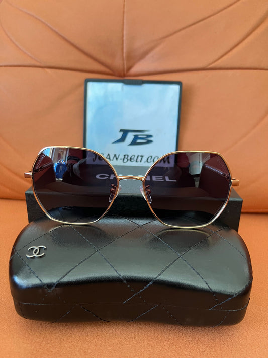 Chanel Round Metal Frame Sunglasses