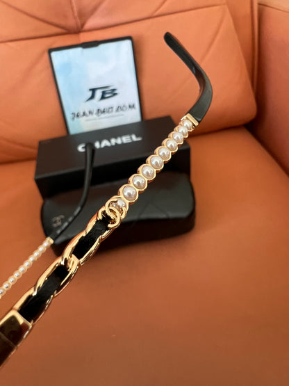 Chanel Round Metal Frame Sunglasses