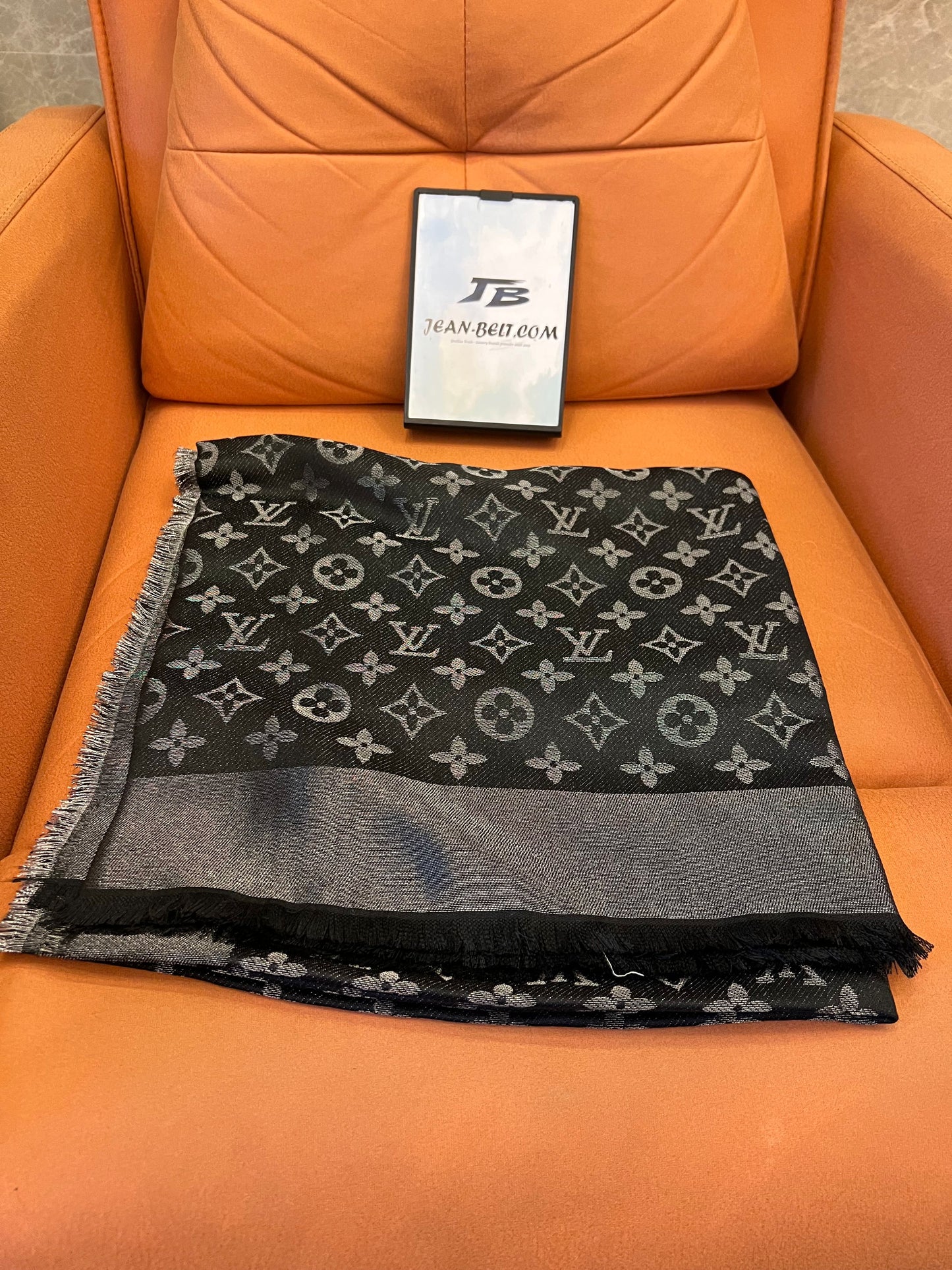 Louis Vuitton Monogram Shine Shawl in Black