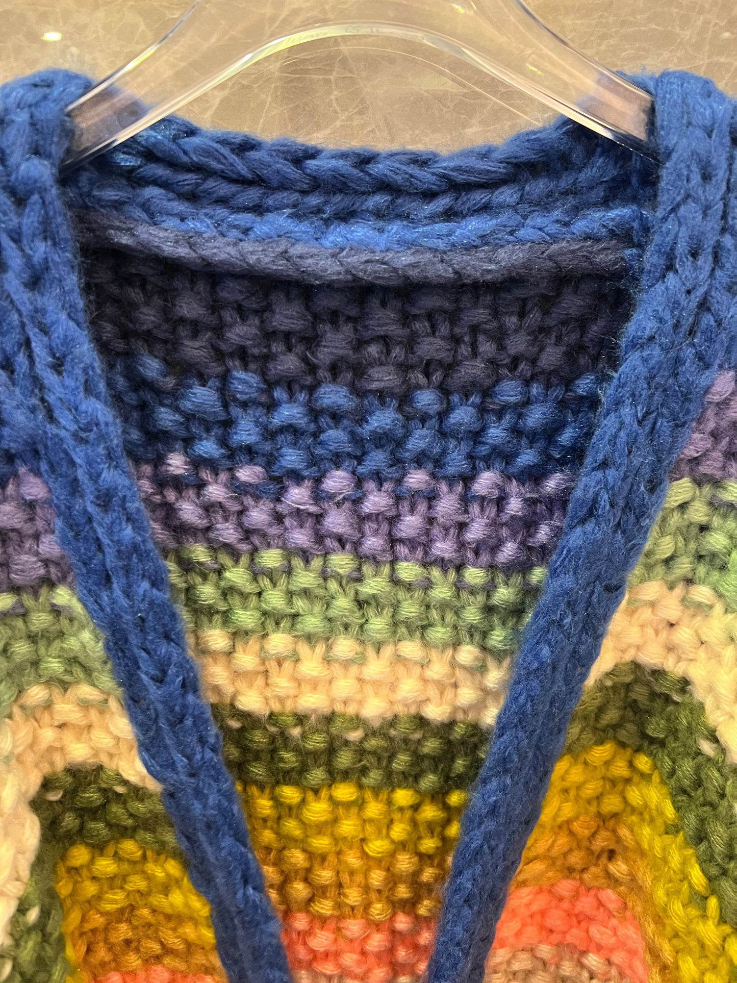 Chanel Hand-Knitted Bainbow Stripe Cardigan