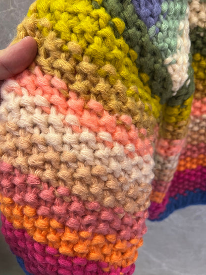 Chanel Hand-Knitted Bainbow Stripe Cardigan
