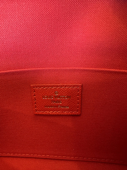 Louis Vuitton bolsa crossbody felicie damier ebene pochette Marrom