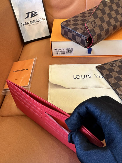 Louis Vuitton bolsa crossbody felicie damier ebene pochette Marrom