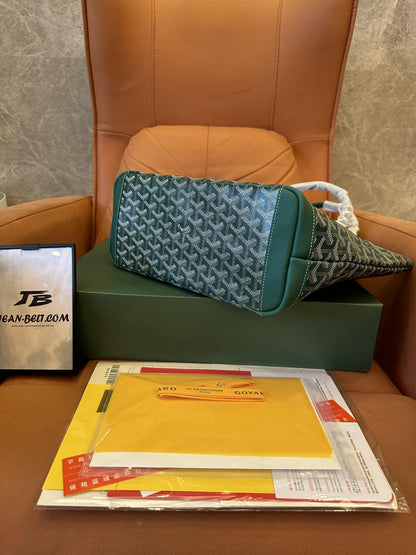 Bolsa de compras Goyard impermeável verde de alta qualidade