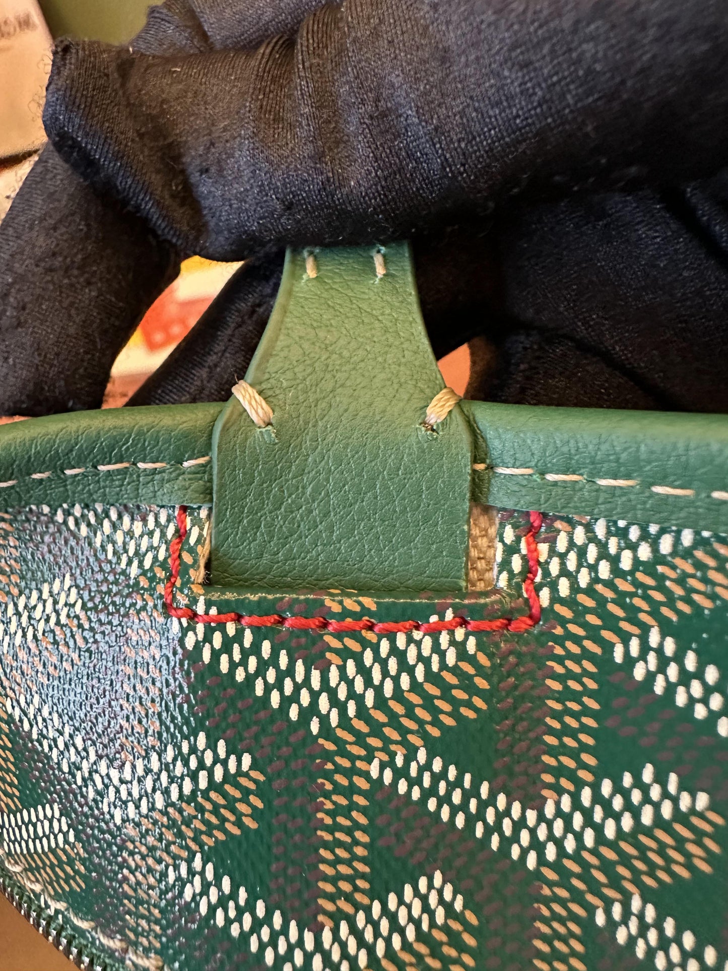 Bolsa de compras Goyard impermeável verde de alta qualidade