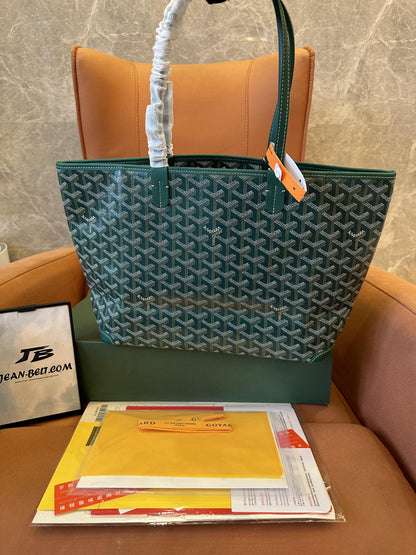 Bolsa de compras Goyard impermeável verde de alta qualidade