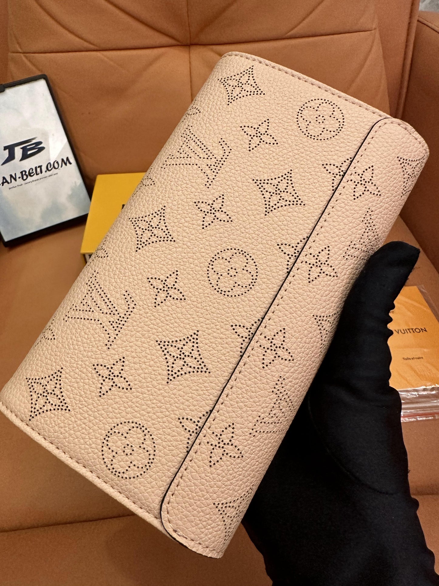 Carteira longa de couro Louis Vuitton Mahina