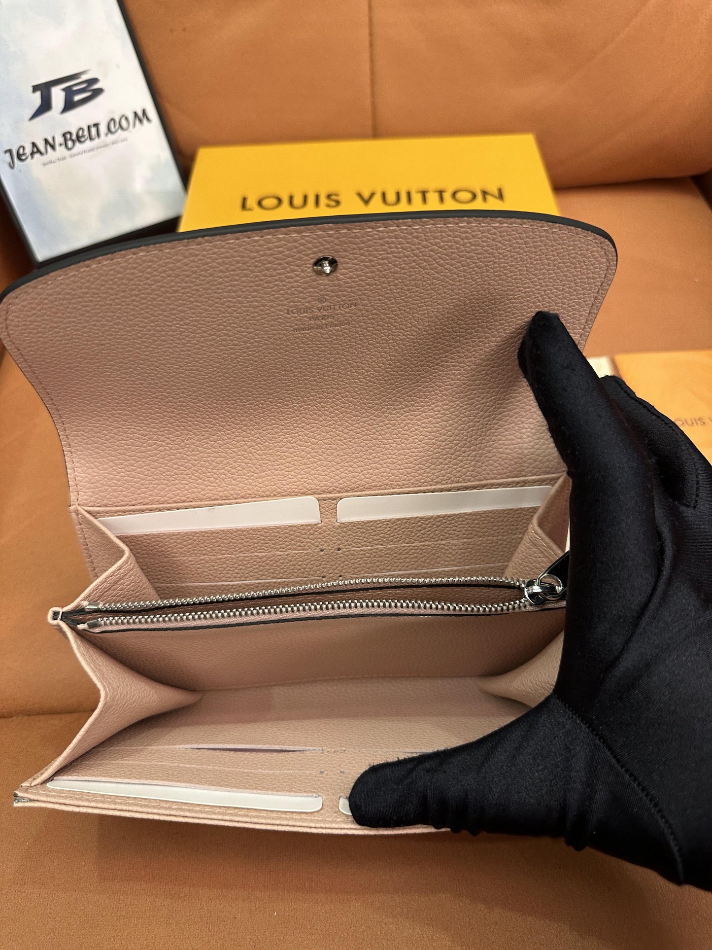 Carteira longa de couro Louis Vuitton Mahina