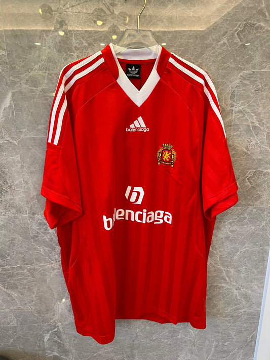 Balenciaga x Adidas Soccer Jersey - Red and Black Variants