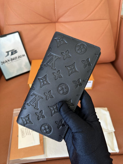 Louis Vuitton monogram shadow black wallet