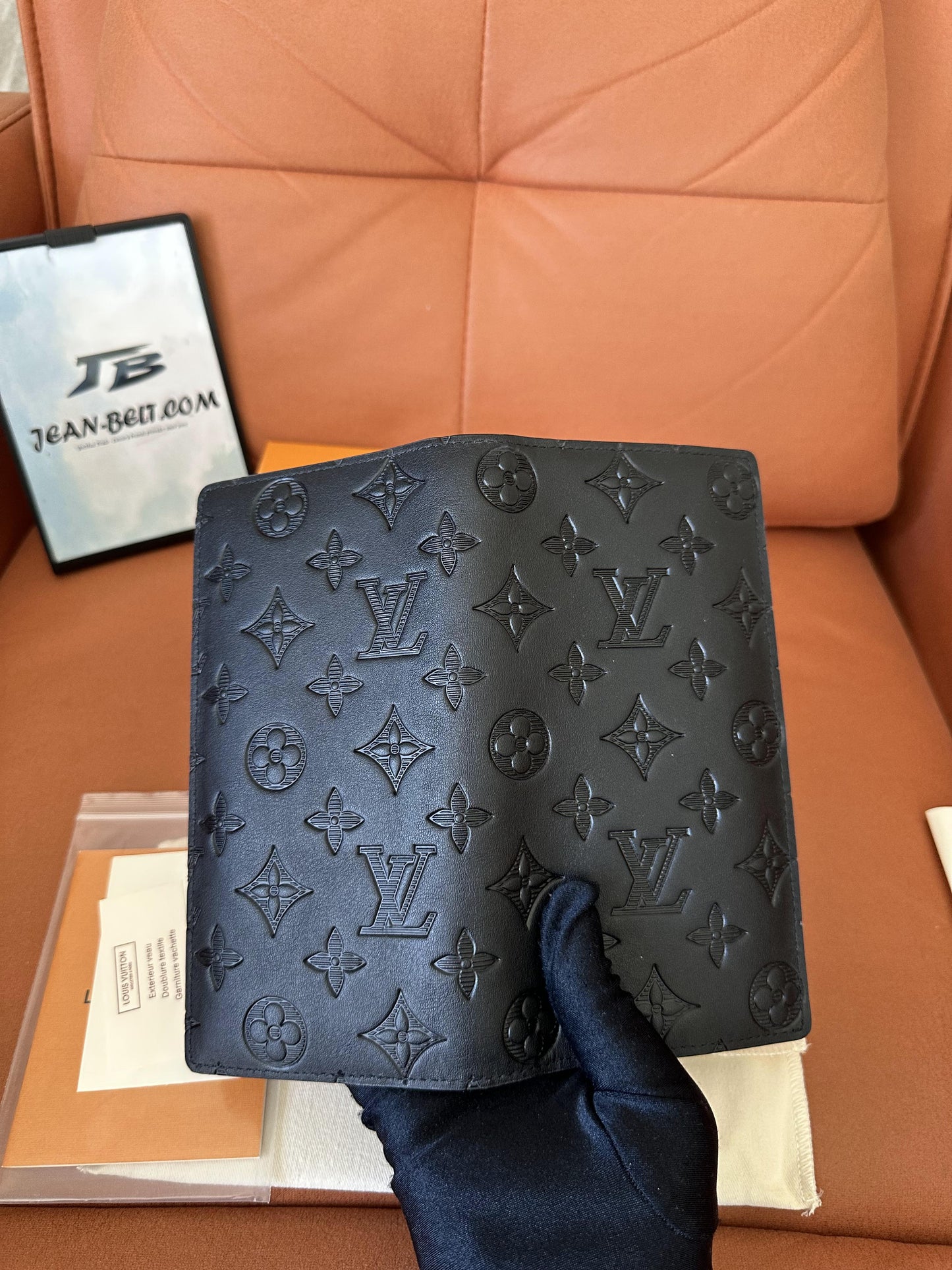 Louis Vuitton monogram shadow black wallet
