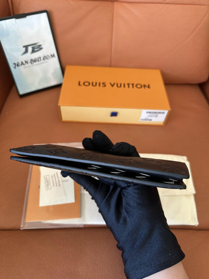 Louis Vuitton monogram shadow black wallet