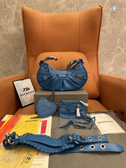 Sac à main Balenciaga le Cagole Bleu