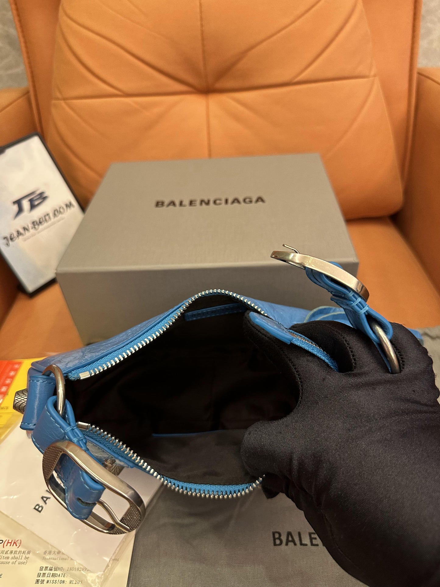 Sac à main Balenciaga le Cagole Bleu