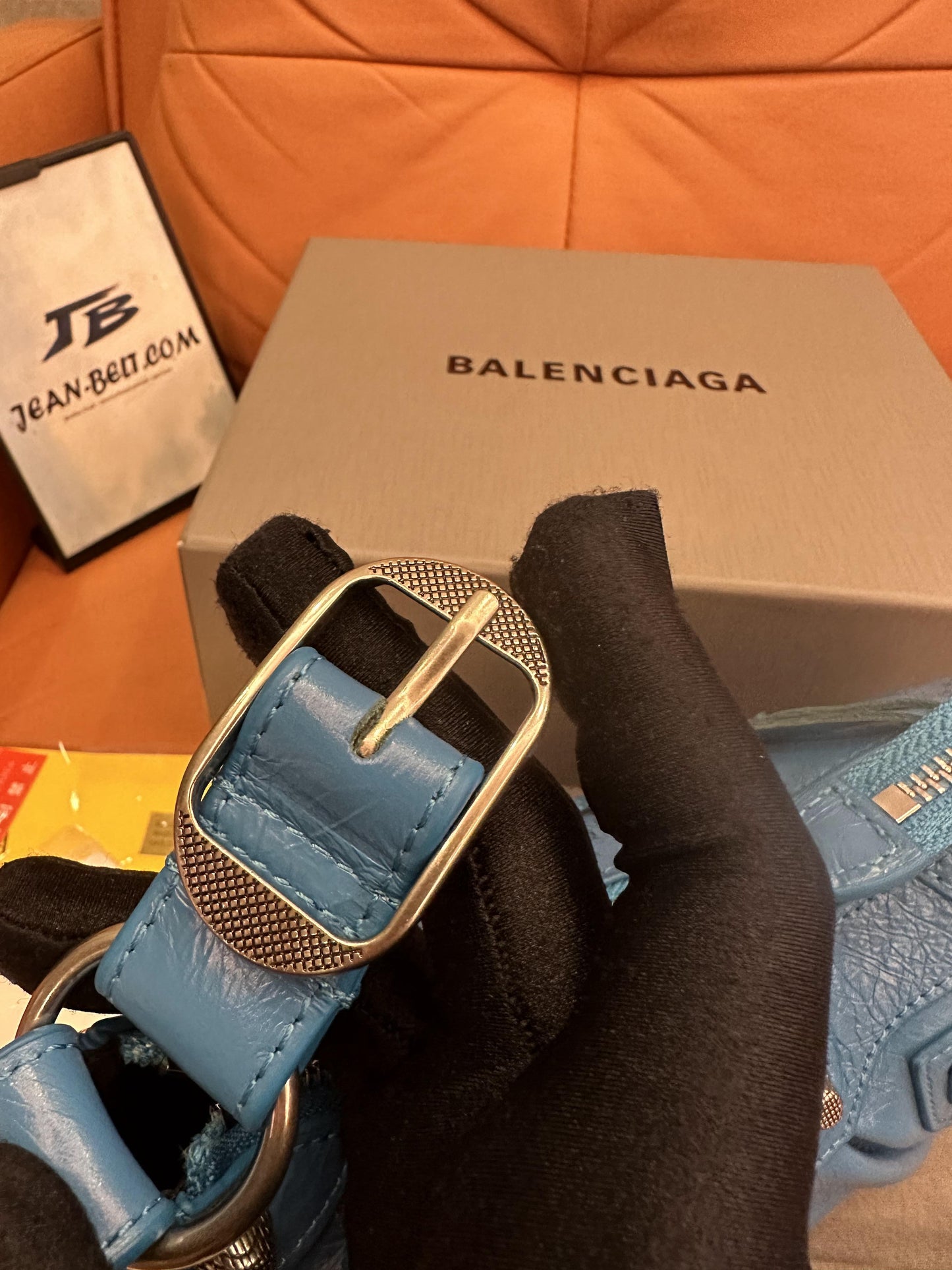 Sac à main Balenciaga le Cagole Bleu