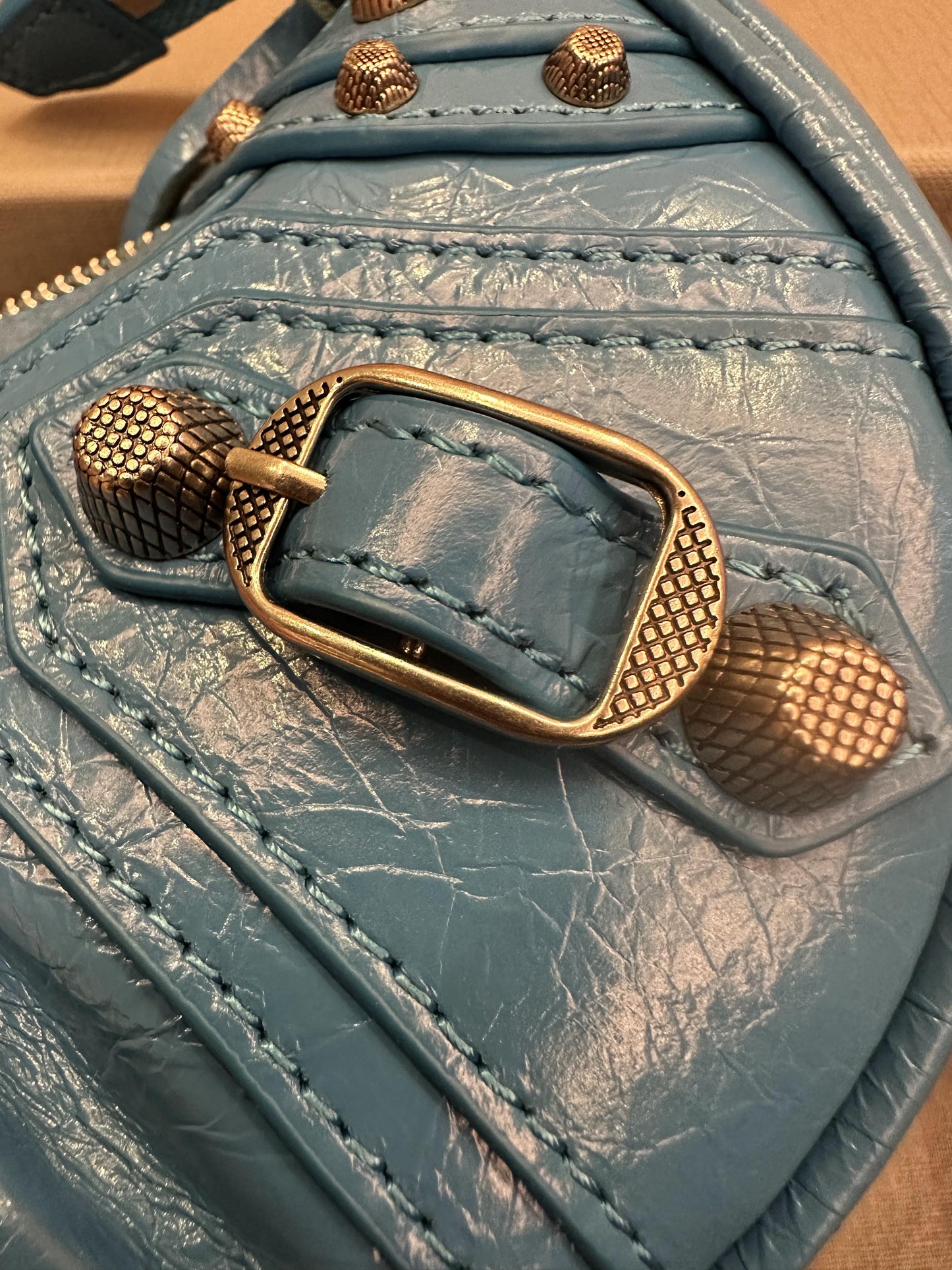Sac à main Balenciaga le Cagole Bleu