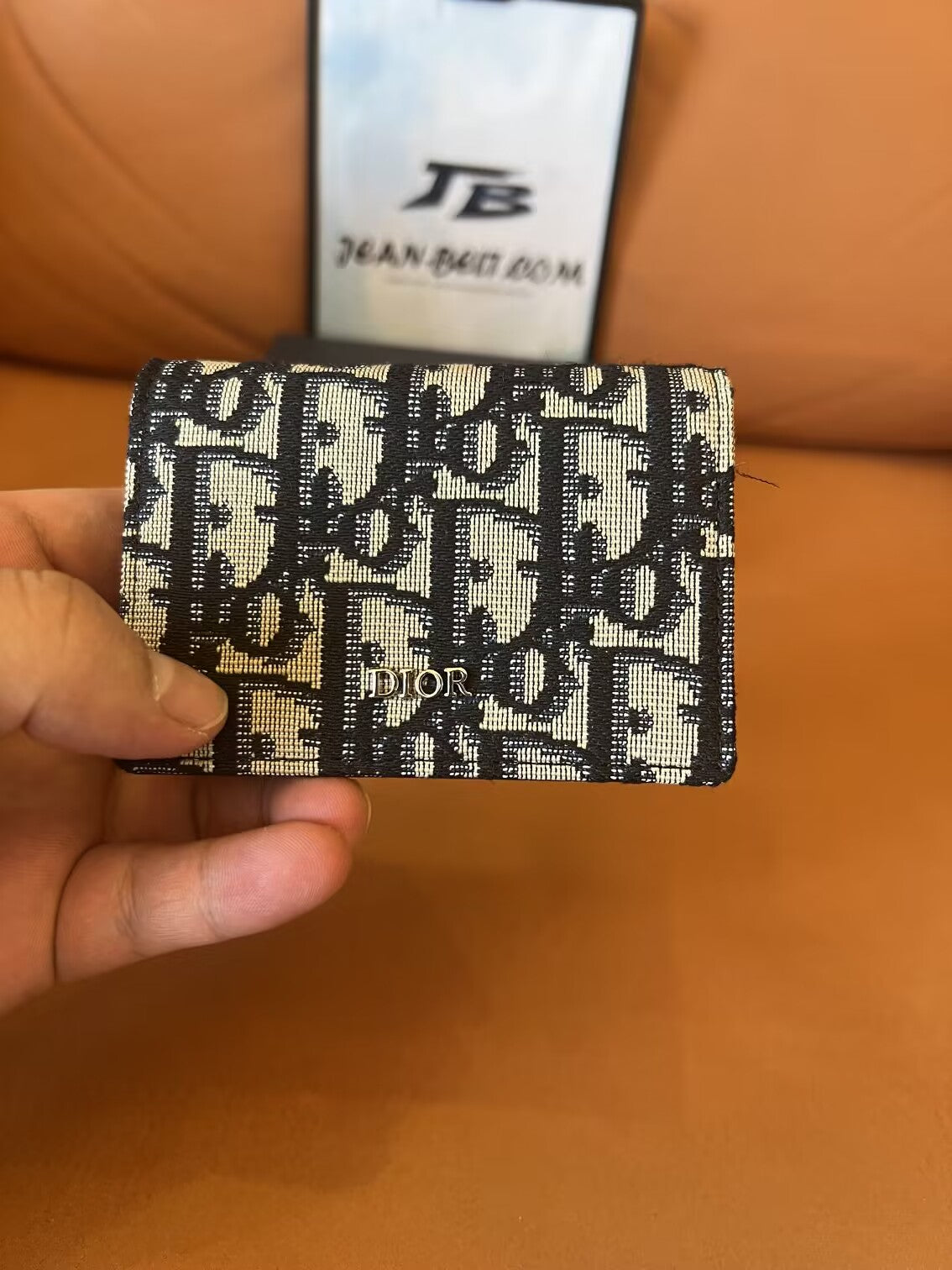Cartera de lona Dior Oblique