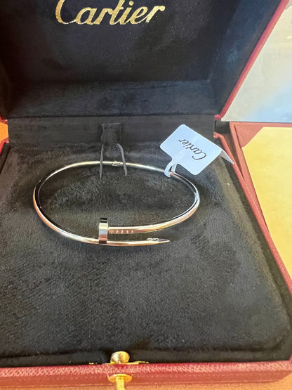 Cartier Juste Un Clou Bracelet in White Gold