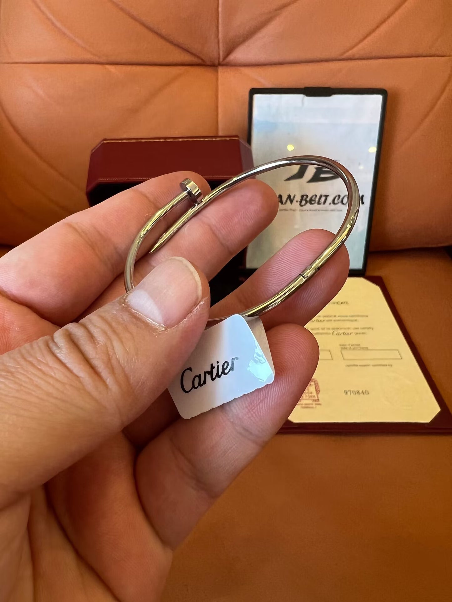 Cartier Juste Un Clou Bracelet in White Gold