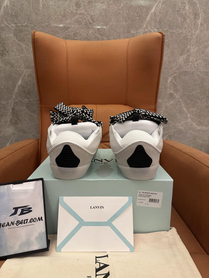 Zapatillas deportivas de piel con bordillo de Lanvin