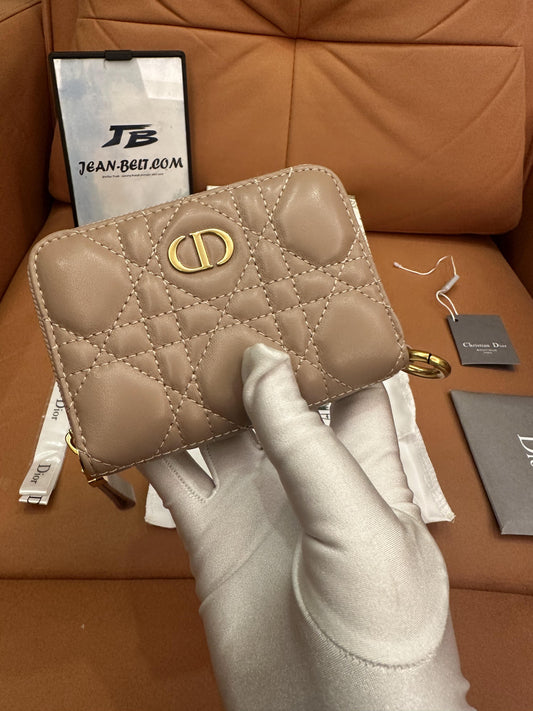 Cartera Dior Caro - cannage acolchado beige