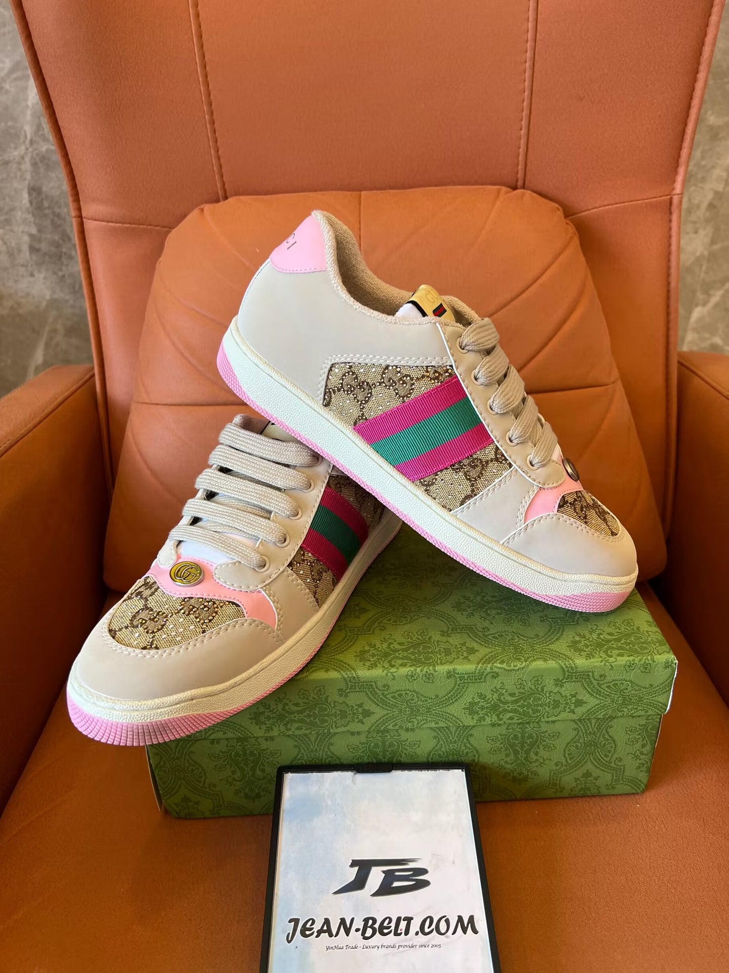 Tênis Gucci 'Screener' com cristais