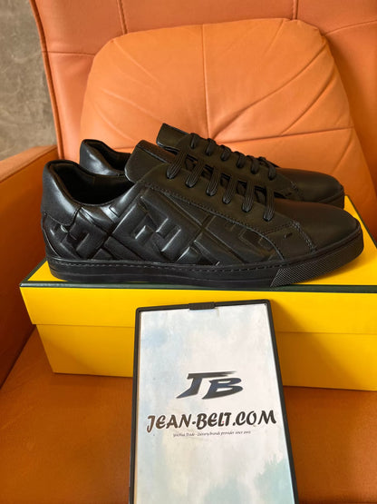 Zapatillas deportivas de piel con relieve de Fendi