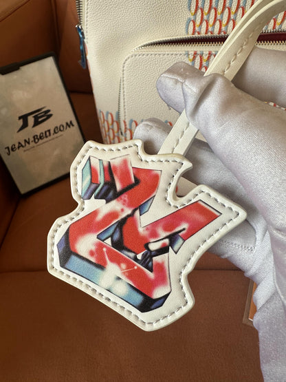 Louis Vuitton mochila damier spray racer branco