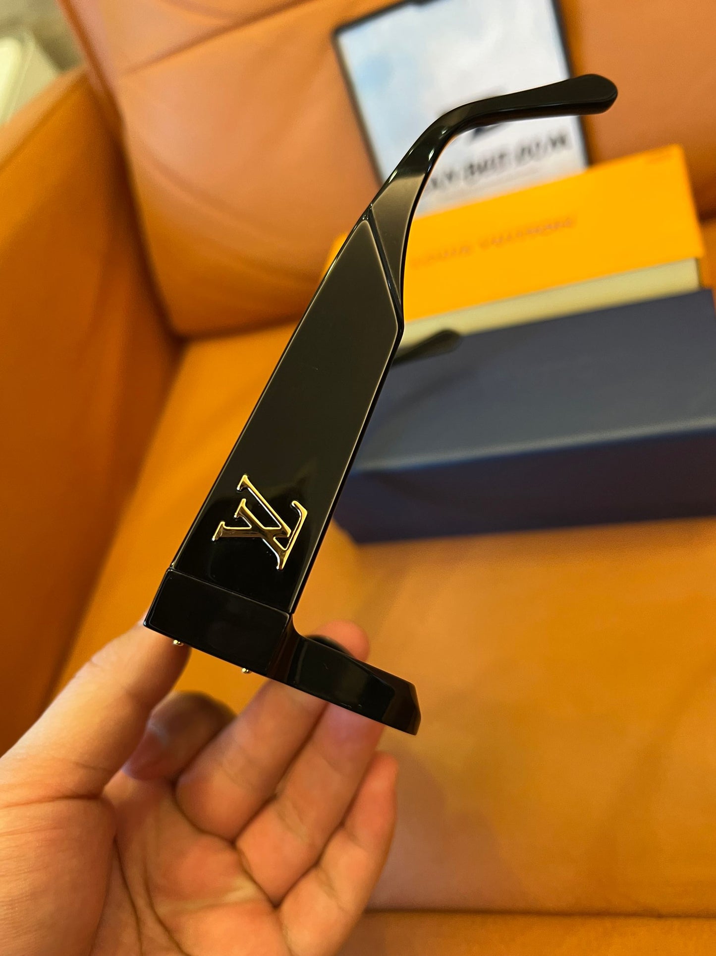 Louis Vuitton black mask sunglasses