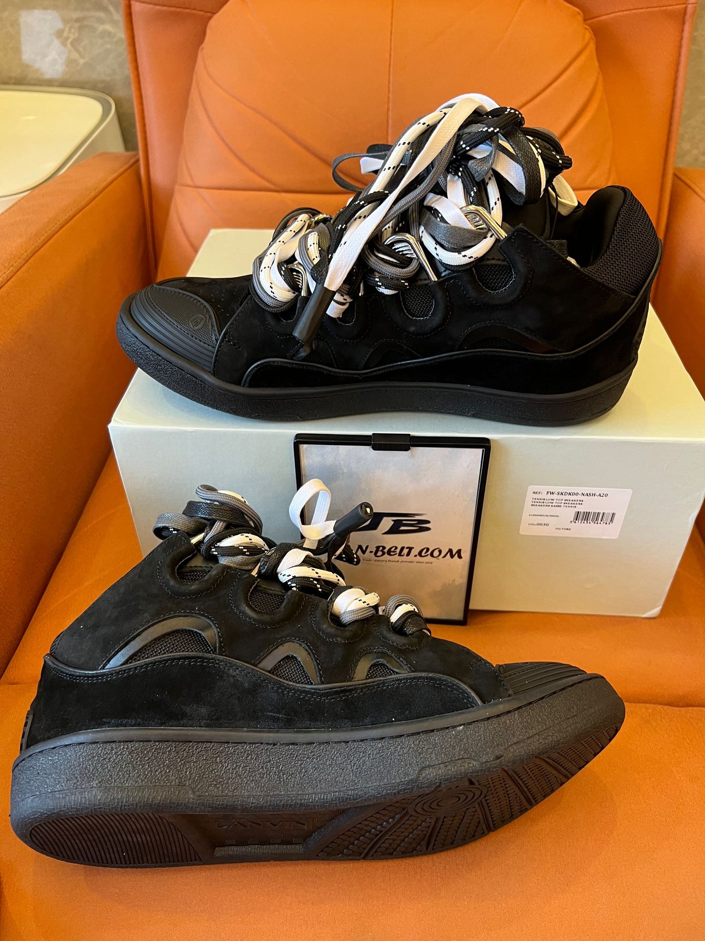Zapatillas negras exclusivas SSENSE de Lanvin