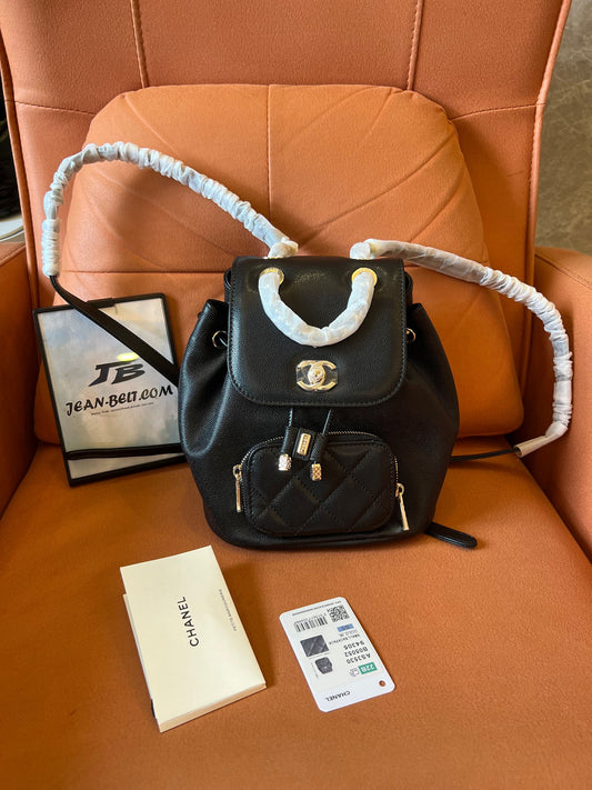 Chanel Caviar Quilted Mini Business Affinity Backpack Black